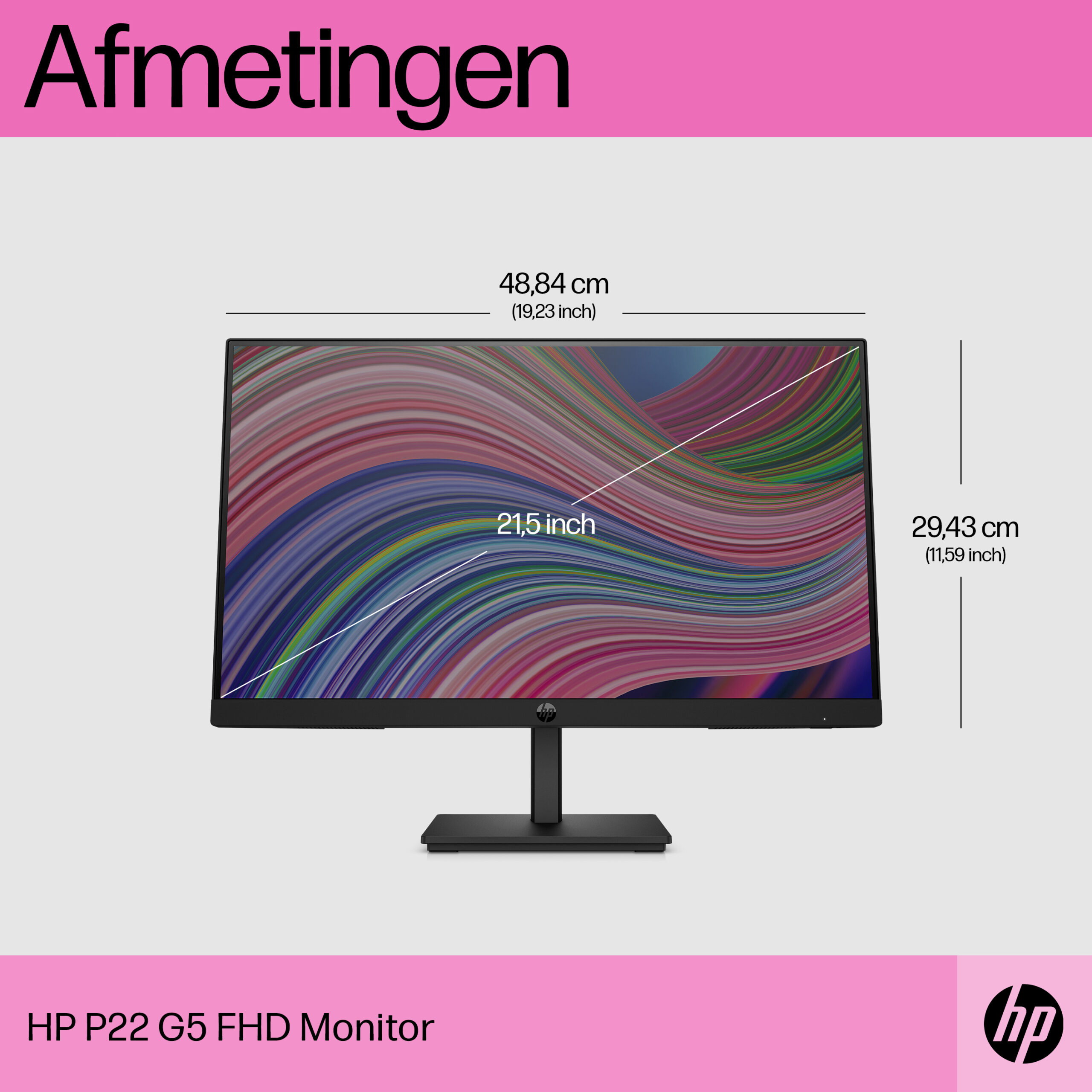 HP P22 G5 FHD-monitor - Afbeelding 5