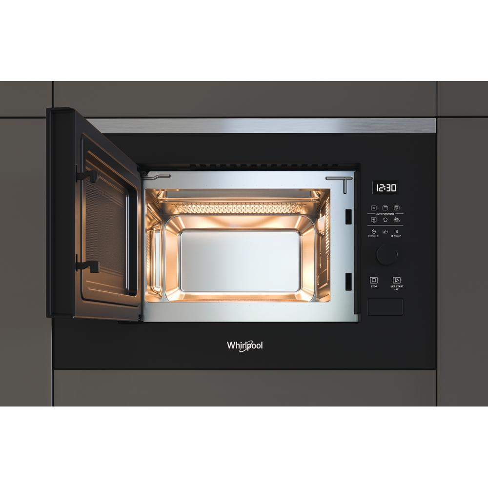 Whirlpool WMF201G Zwart, Roestvrijstaal Grill-magnetron Ingebouwd 20 l 800 W - Afbeelding 8