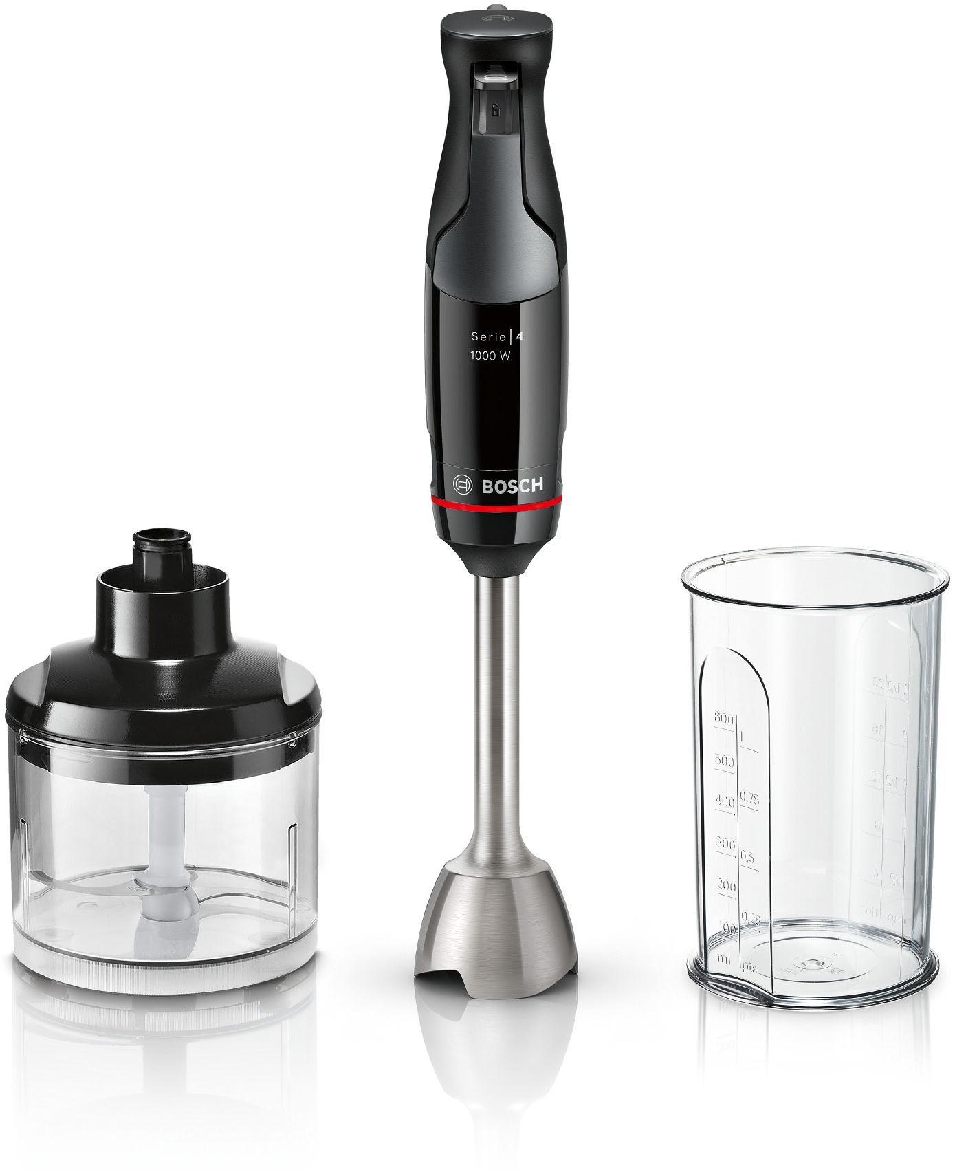 Bosch Serie 4 MSM4B620 blender 0,6 l Staafmixer 1000 W Zwart