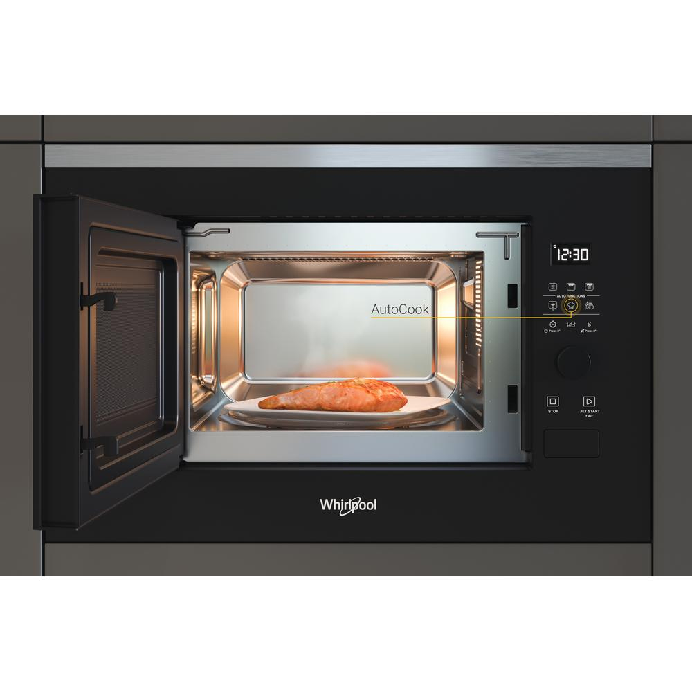 Whirlpool WMF201G Zwart, Roestvrijstaal Grill-magnetron Ingebouwd 20 l 800 W - Afbeelding 7