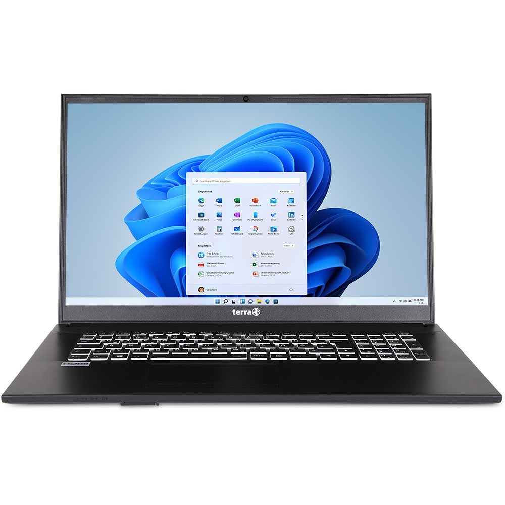 TERRA MOBILE US1220787 laptop Intel® Core™ i5 i5-1235U 43,9 cm (17.3") Full HD 8 GB DDR4-SDRAM 500 GB SSD Wi-Fi 6 (802.11ax) Windows 11 Home Antraciet