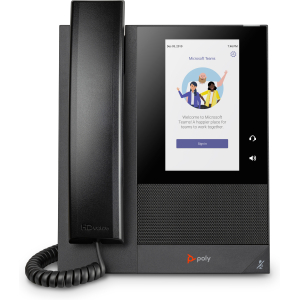 POLY CCX 400 Business Media Phone voor Microsoft Teams met PoE-ondersteuning