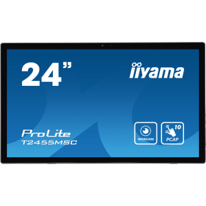 iiyama T2455MSC-B1 beeldkrant Digitale signage flatscreen 61 cm (24") LED 400 cd/m² Full HD Zwart Touchscreen