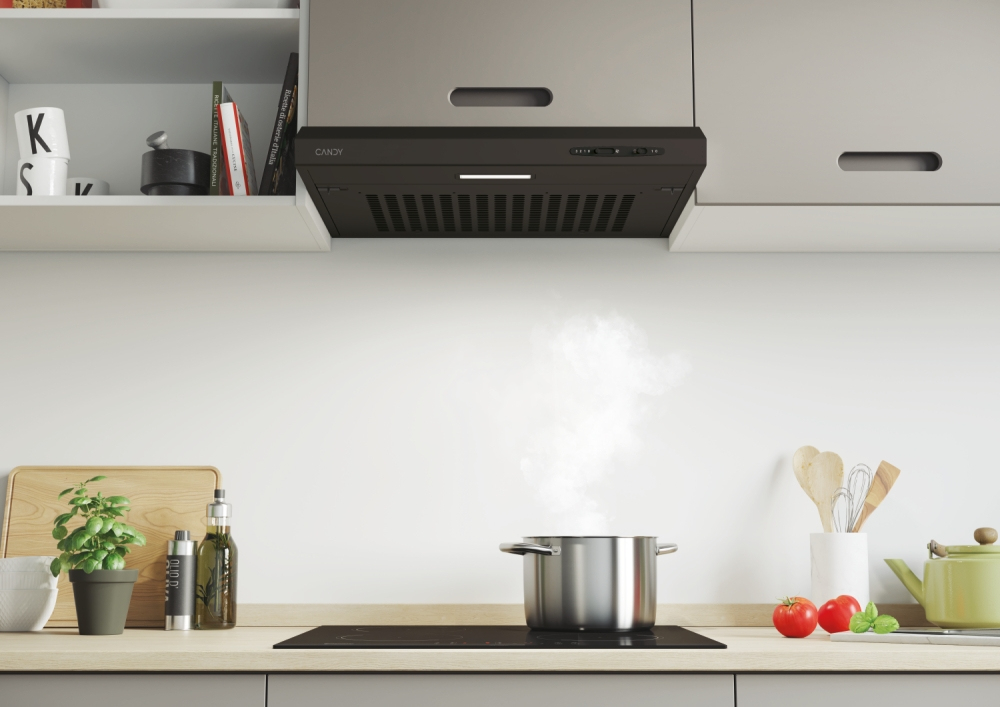 Candy CFT610/4N/1 Onderbouw Zwart 209,7 m³/uur - Afbeelding 3