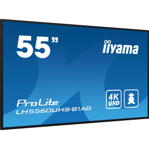 iiyama LH5560UHS-B1AG beeldkrant Digitaal A-kaart 139,7 cm (55") LED Wifi 500 cd/m² 4K Ultra HD Zwart Type processor Android 11 24/7