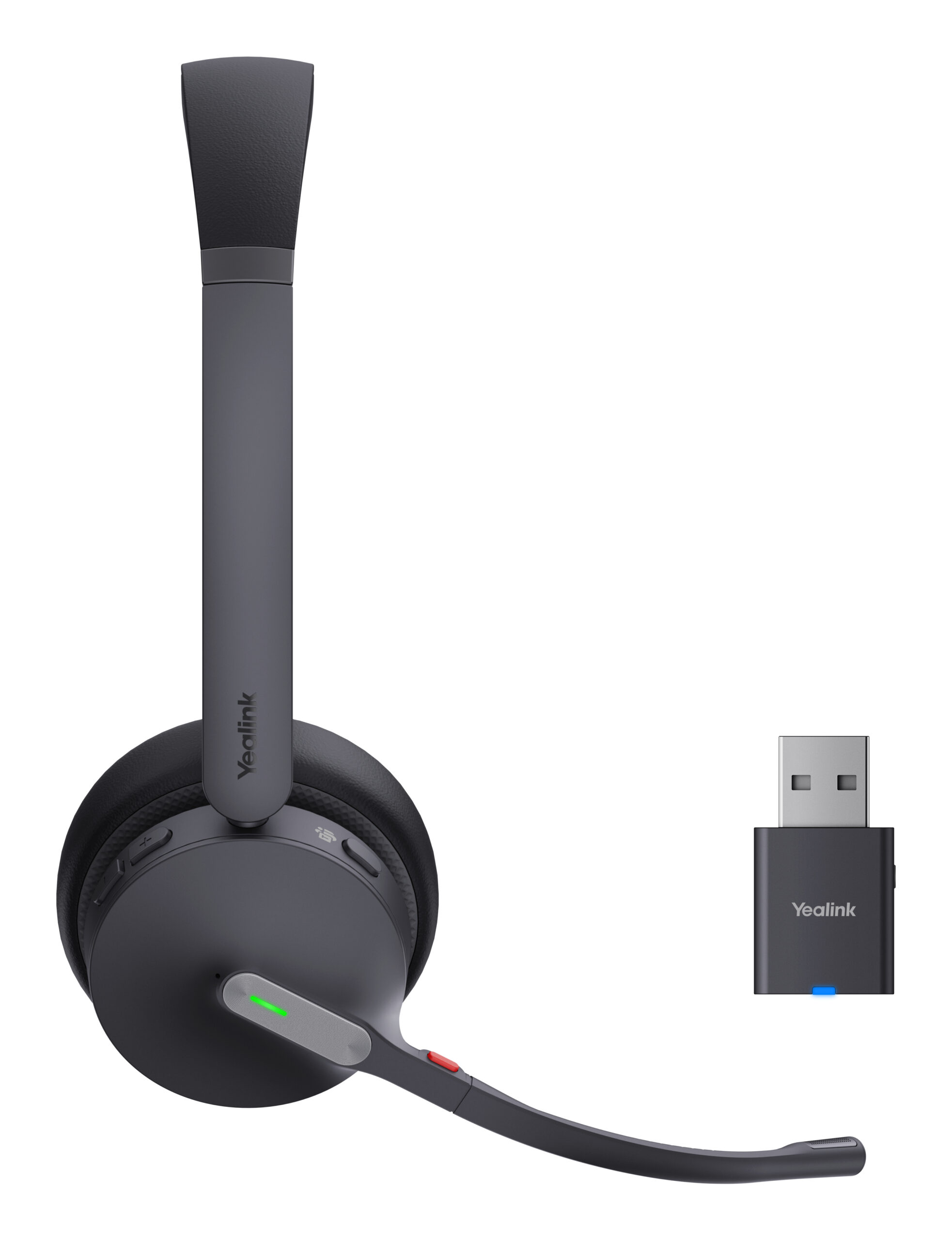 Yealink WH64 Hybrid Dual Teams Headset Draadloos Hoofdband Kantoor/callcenter Micro-USB Bluetooth Zwart - Afbeelding 4