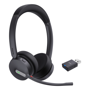 Yealink WH64 Hybrid Dual Teams Headset Draadloos Hoofdband Kantoor/callcenter Micro-USB Bluetooth Zwart