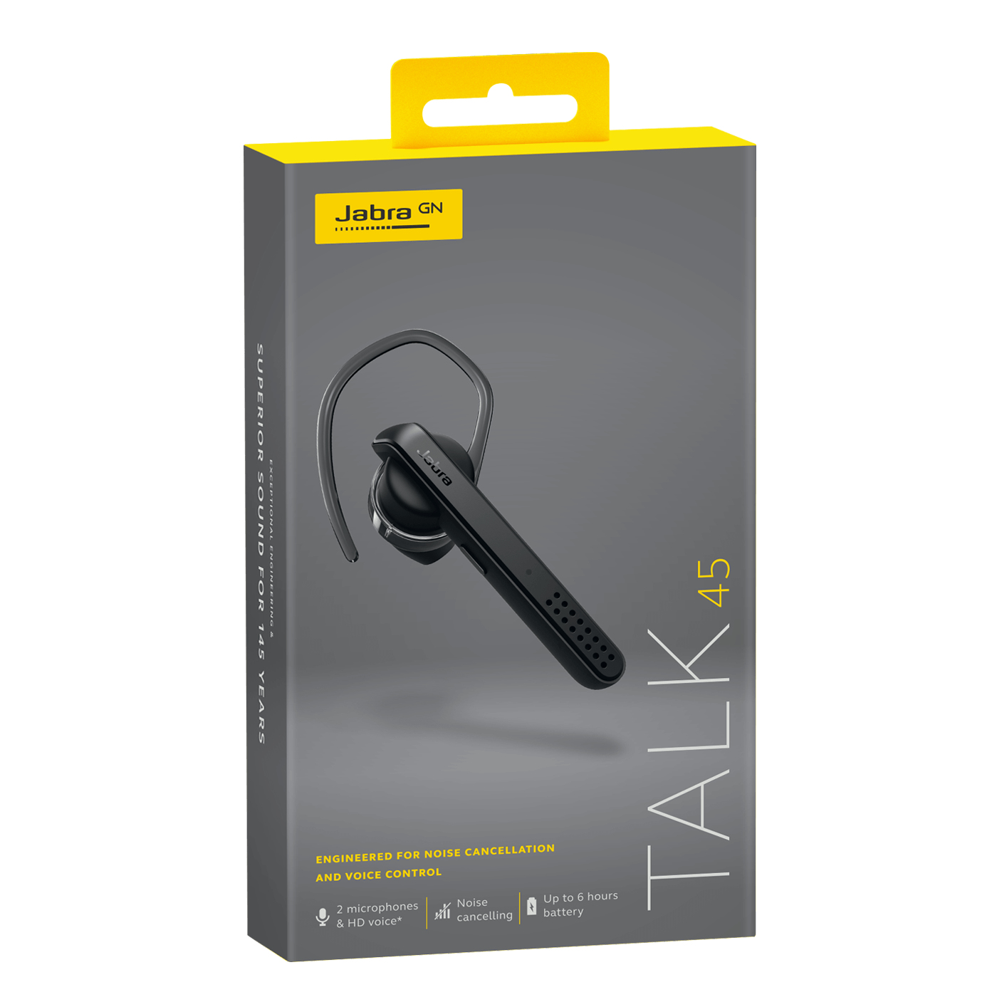 Jabra Talk 45 Headset Draadloos oorhaak, In-ear Oproepen/muziek Bluetooth Zwart - Afbeelding 3