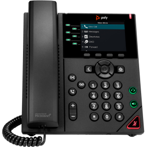 POLY VVX 350 6-lijns IP-telefoon met PoE-ondersteuning