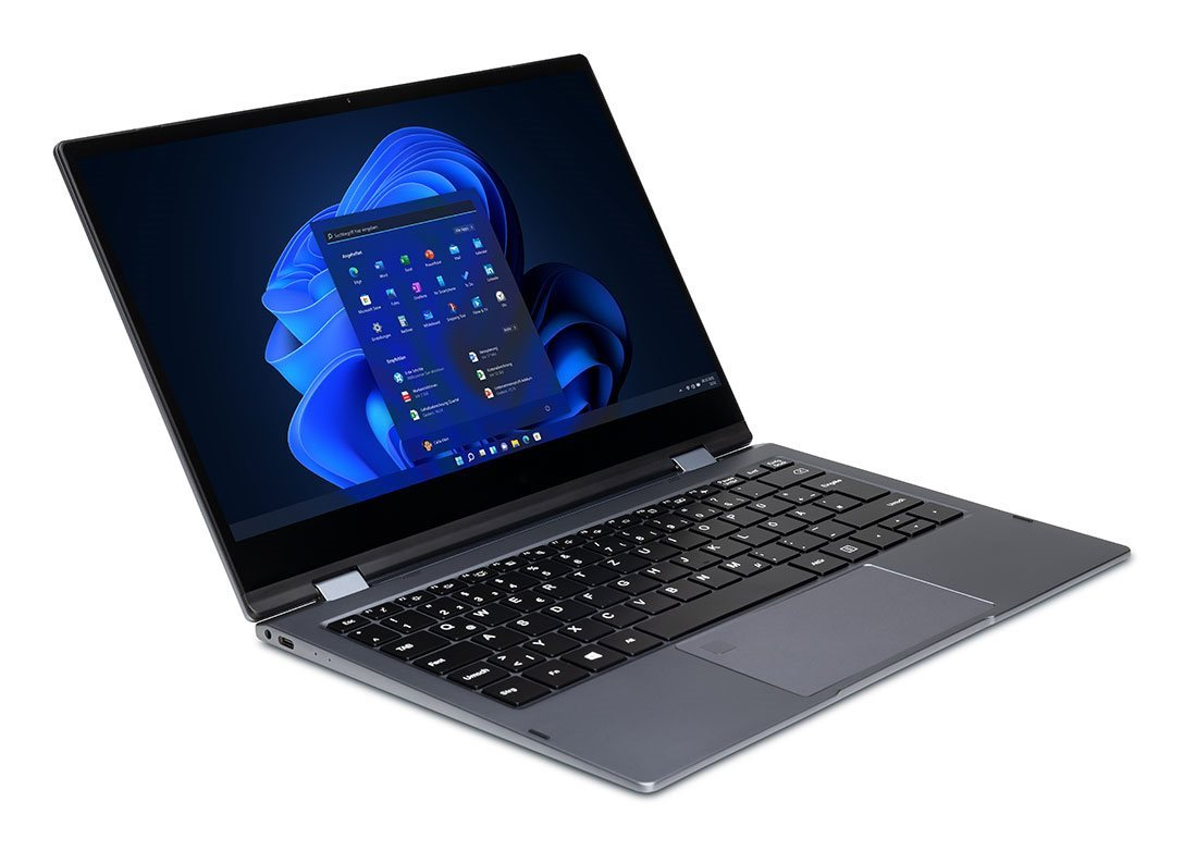 TERRA MOBILE US1220785 laptop Intel® Core™ i5 i5-1235U Hybride (2-in-1) 33,8 cm (13.3") Full HD 16 GB DDR4-SDRAM 512 GB SSD Wi-Fi 6 (802.11ax) Windows 11 Pro Antraciet - Afbeelding 3