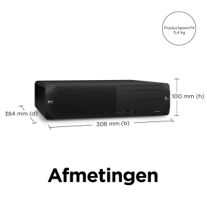 HP Z2 G9 Intel® Core™ i7 i7-14700 32 GB DDR5-SDRAM 1 TB SSD Windows 11 Pro SFF Workstation Zwart