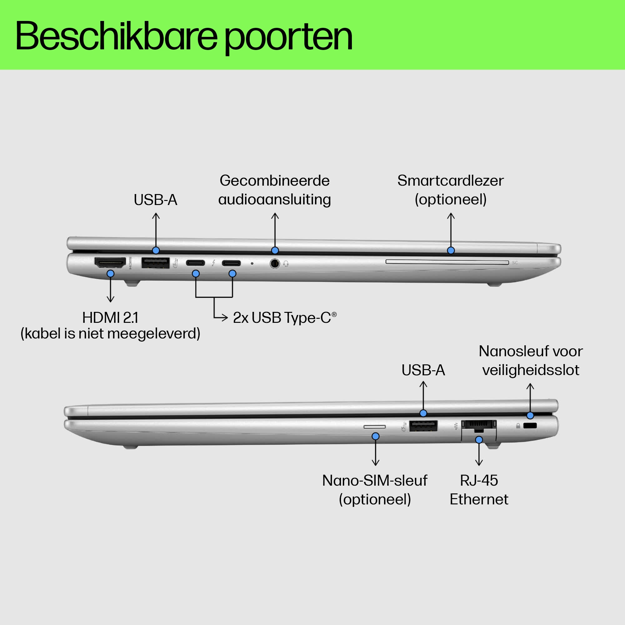 HP EliteBook 640 14 inch G11 Notebook PC Intel Core Ultra 5 125U Laptop 35,6 cm (14") WUXGA 16 GB DDR5-SDRAM 512 GB SSD Wi-Fi 6E (802.11ax) Windows 11 Pro Zilver