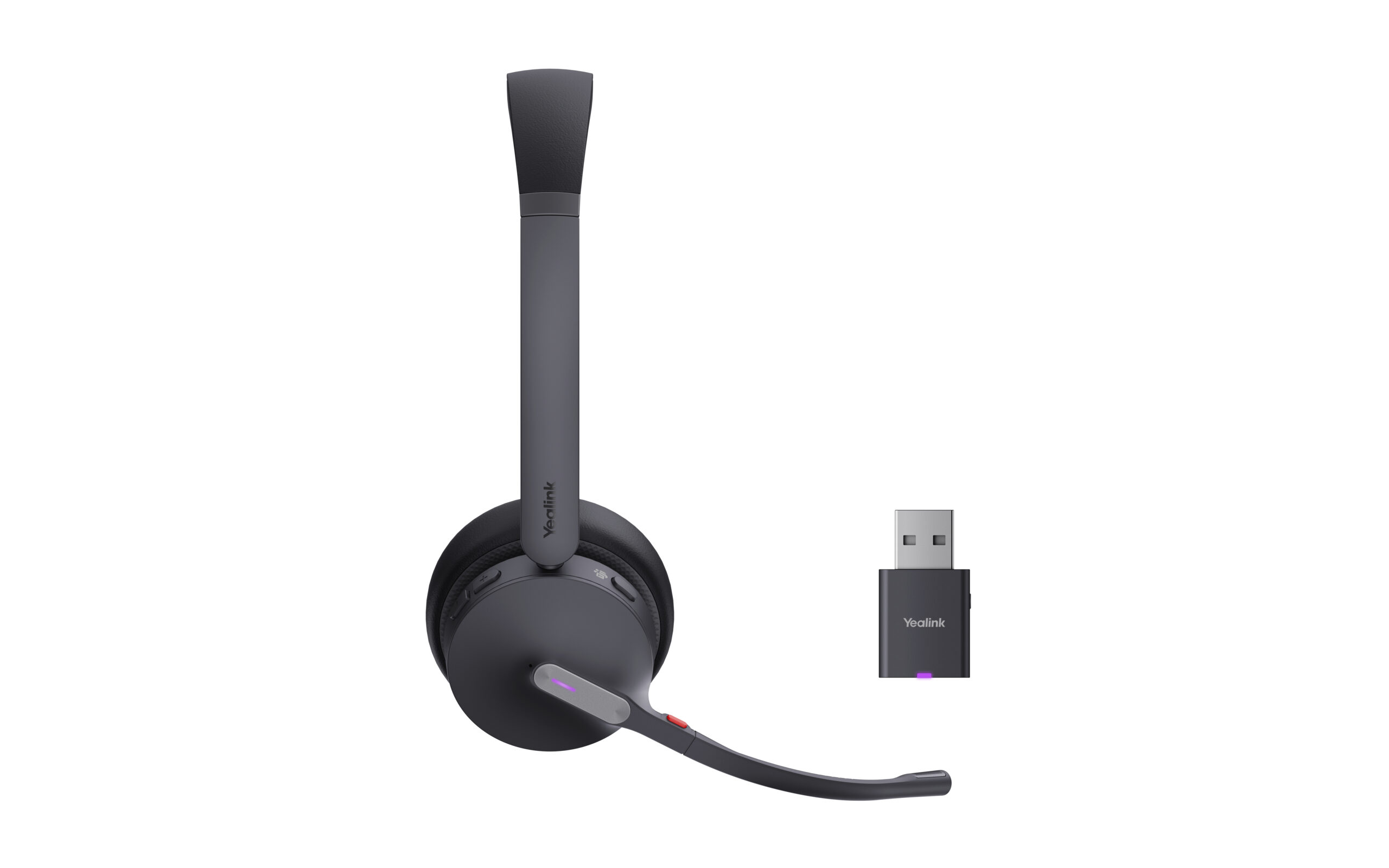 Yealink WH64 Hybrid Dual Teams Headset Draadloos Hoofdband Kantoor/callcenter Micro-USB Bluetooth Zwart - Afbeelding 5