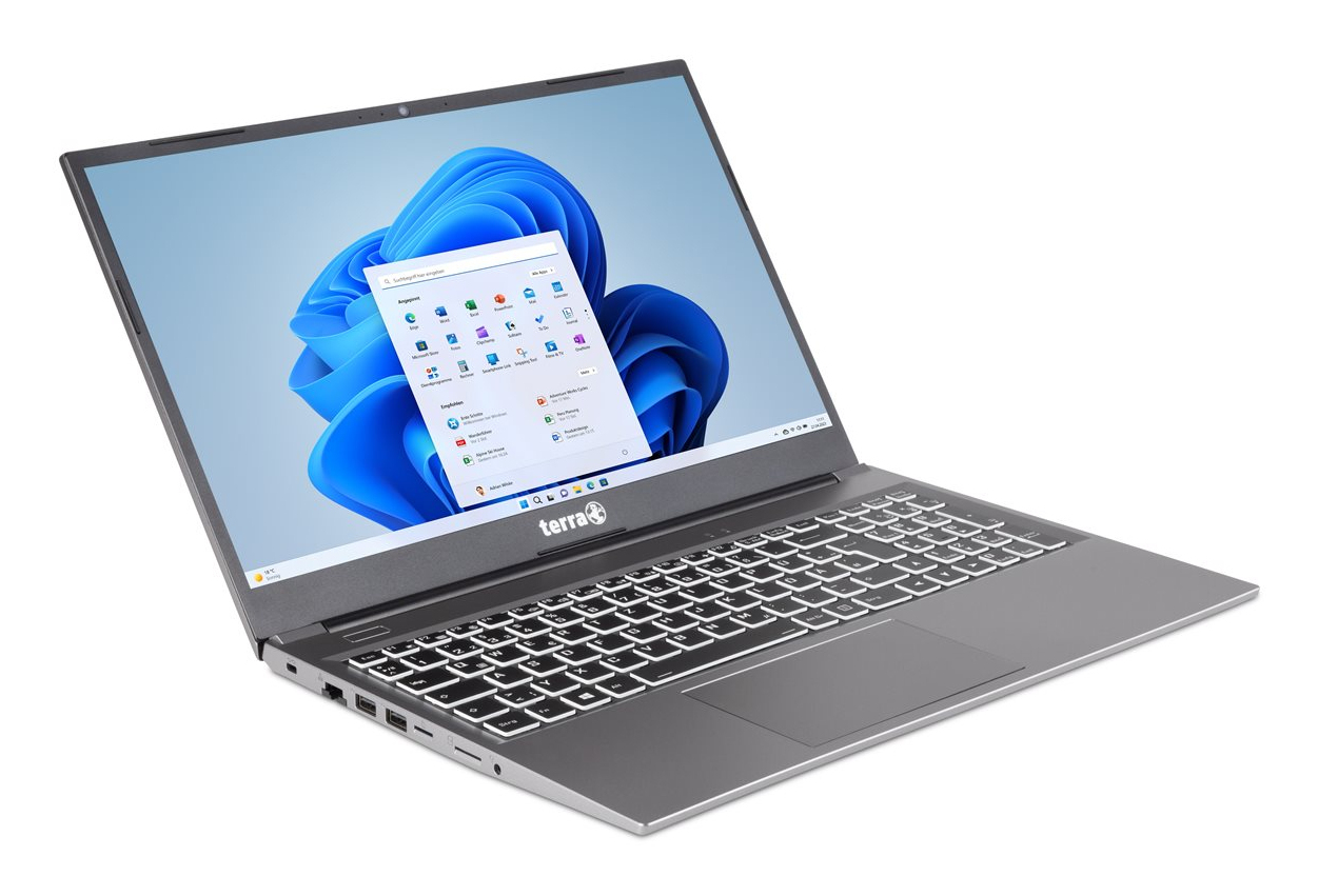 TERRA US1220778 laptop Intel® Core™ i3 i3-1215U 39,6 cm (15.6") Full HD 8 GB DDR4-SDRAM 500 GB SSD Wi-Fi 6 (802.11ax) Windows 11 Home Grijs - Afbeelding 3