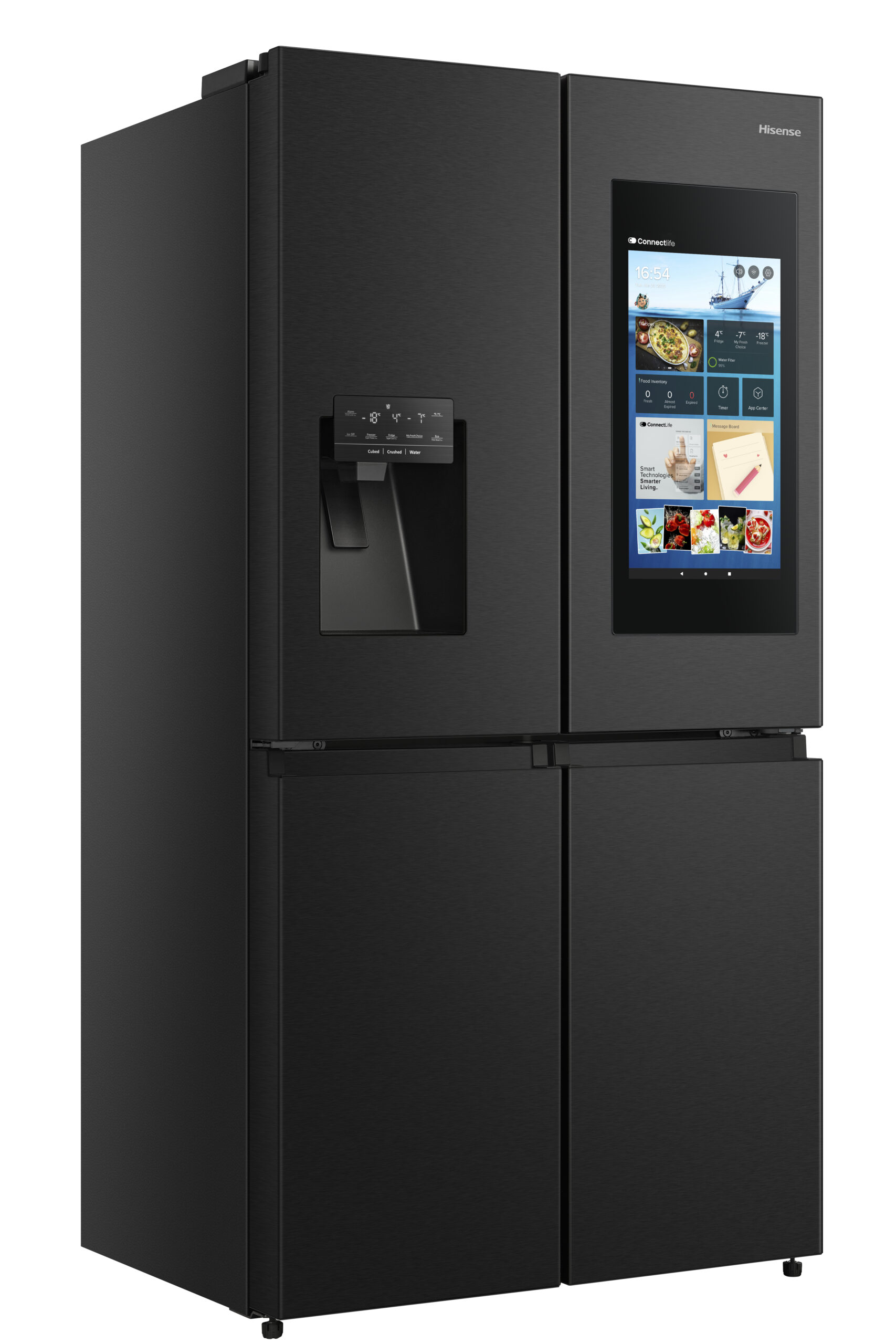 Hisense RQ760N4IFE amerikaanse koelkast Vrijstaand 577 l E Zwart - Afbeelding 2