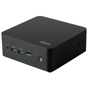 MSI Cubi NUC 1MG-024XDE Intel Core 3 100U 8 GB DDR5-SDRAM 256 GB SSD Mini PC Zwart
