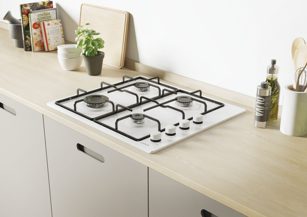 Candy Idea CHW6LWW Wit Ingebouwd 60 cm Gaskookplaat 4 zone(s) - Afbeelding 4