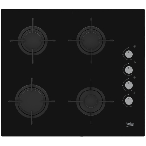 Beko HILG64120S kookplaat Zwart Ingebouwd 60 cm Gaskookplaat 4 zone(s)