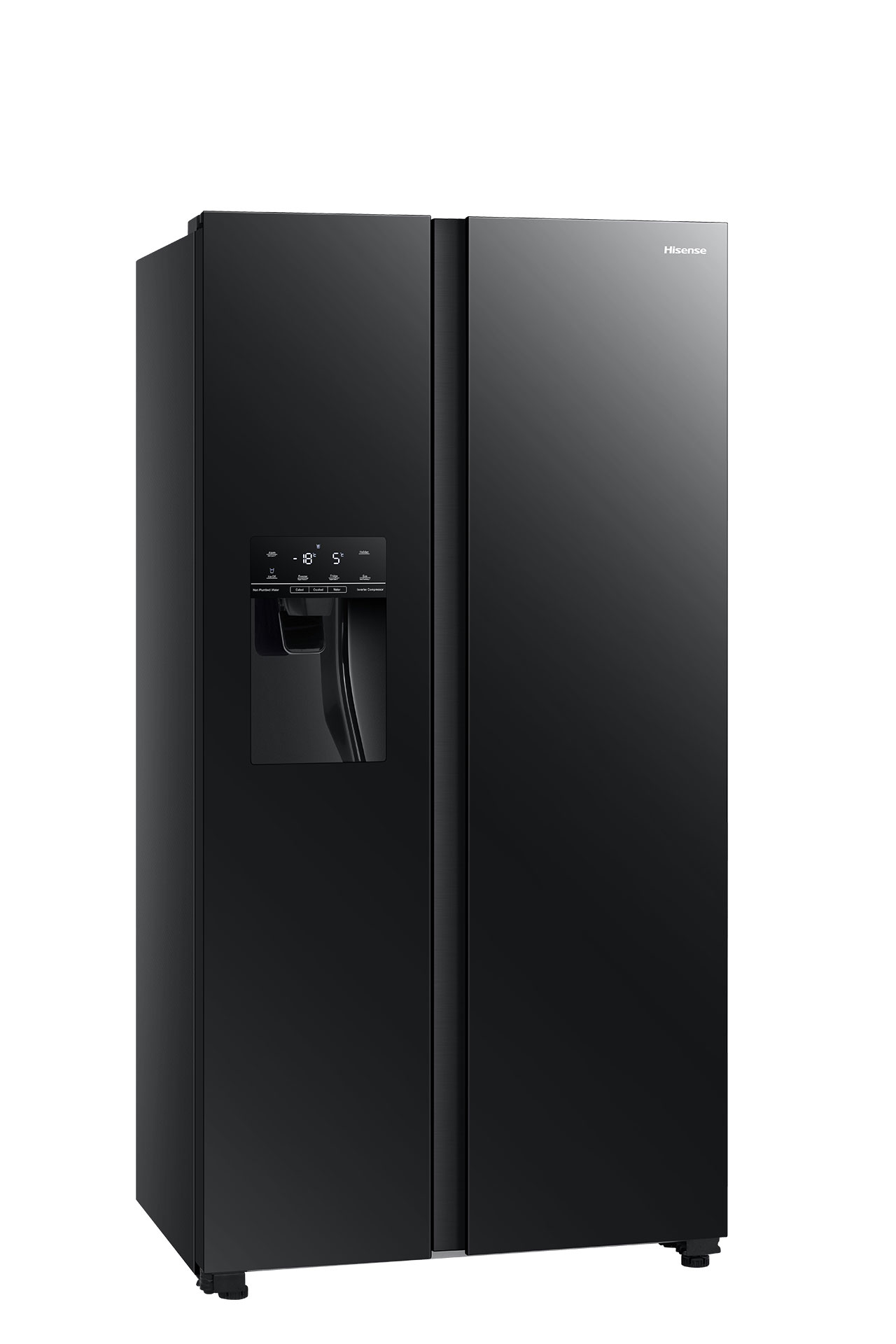 Hisense RS694N4GBE amerikaanse koelkast Vrijstaand 562 l E Zwart - Afbeelding 2