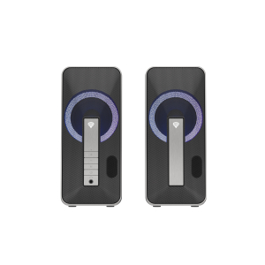 GENESIS Helium 100 BT RGB luidspreker set 10 W PC/Laptop Zwart, Zilver 2.0 kanalen Bluetooth