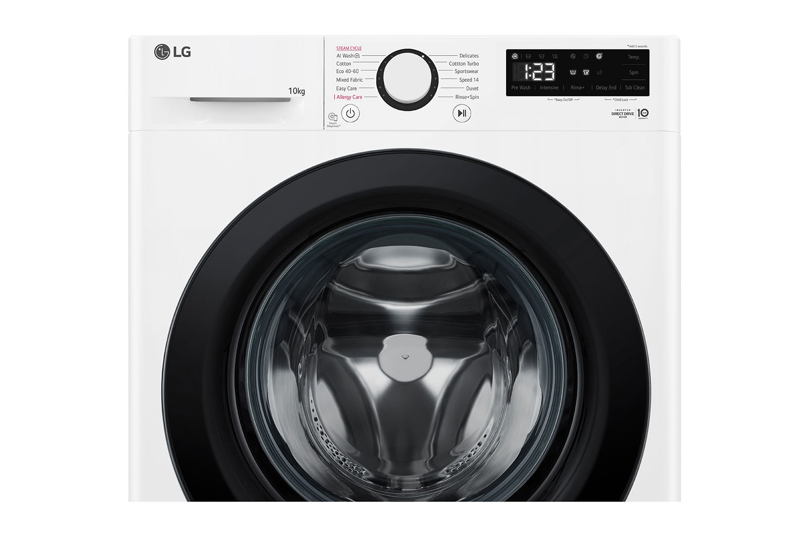 LG F4WR510SBW wasmachine Voorbelading 10 kg 1400 RPM Wit - Afbeelding 6