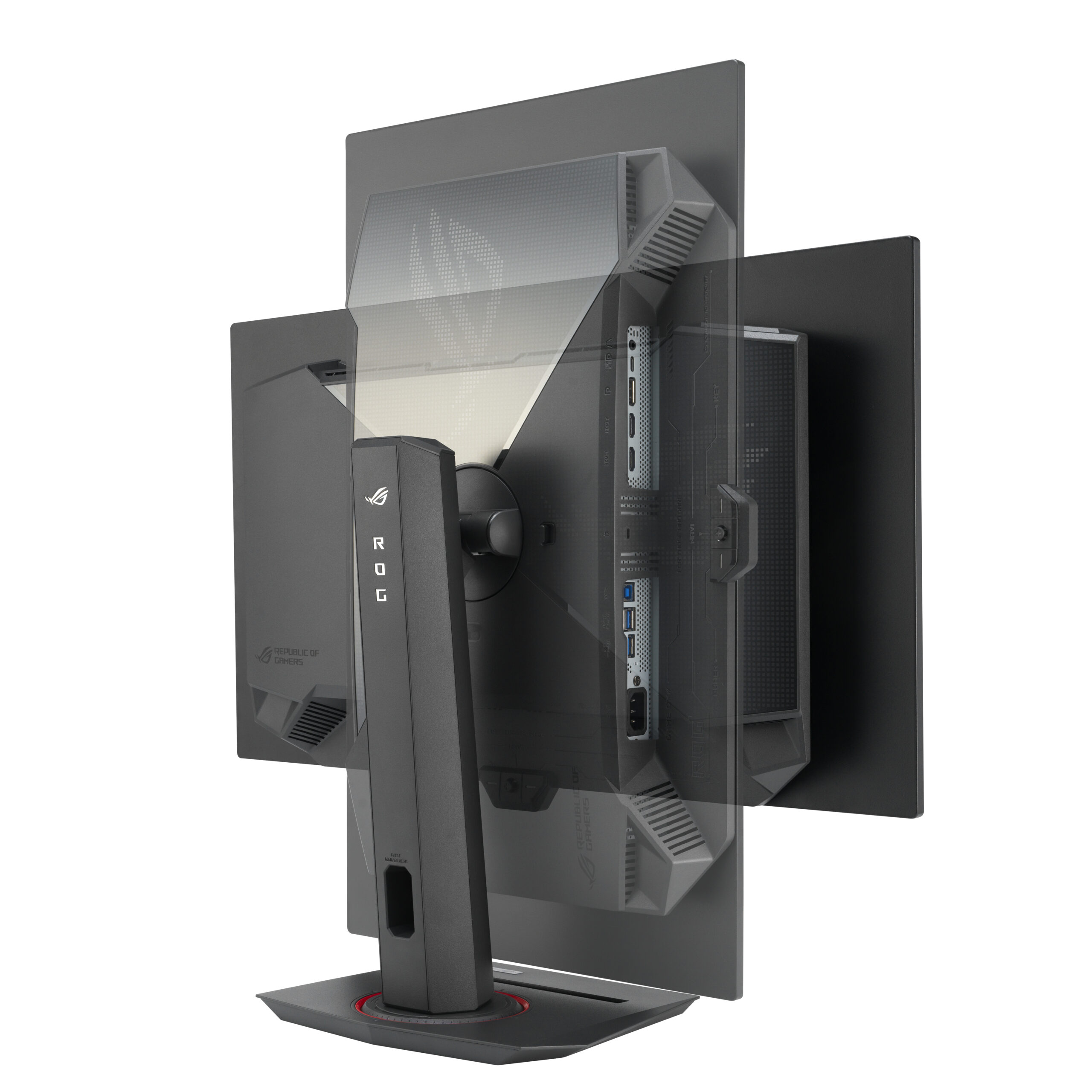 ASUS ROG Strix OLED XG27UCDMG computer monitor 67,3 cm (26.5") 3840 x 2160 Pixels 4K Ultra HD QD-OLED Zwart - Afbeelding 3