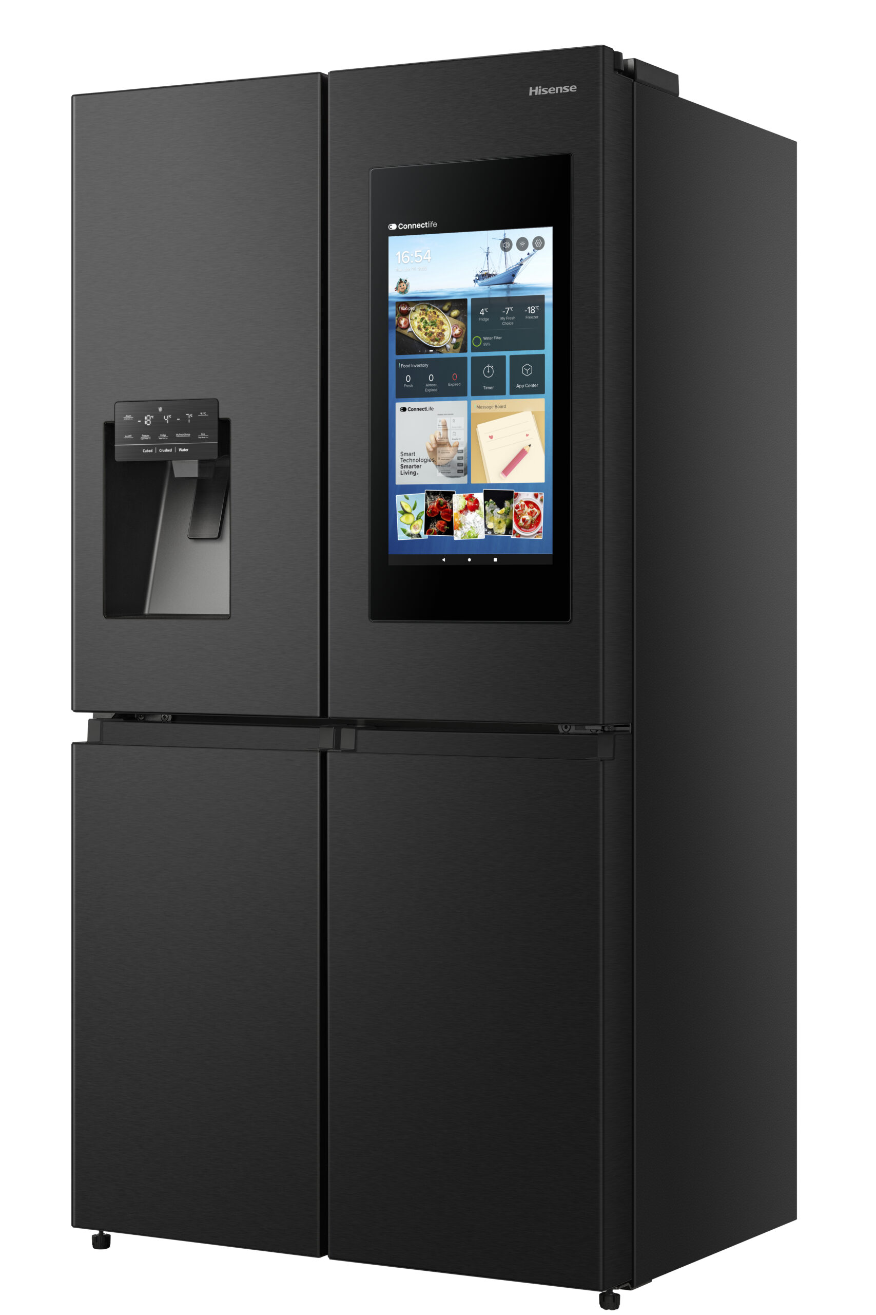 Hisense RQ760N4IFE amerikaanse koelkast Vrijstaand 577 l E Zwart - Afbeelding 3