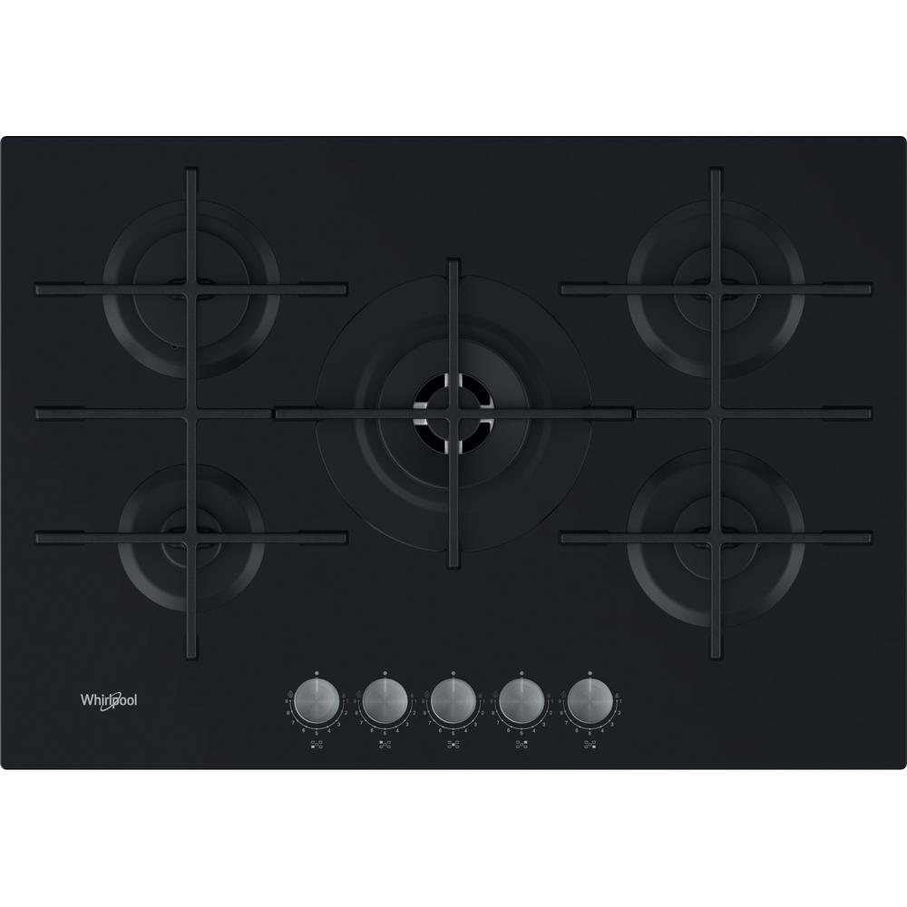 Whirlpool AKWL 728/NB Zwart Ingebouwd 75 cm Gaskookplaat 5 zone(s)