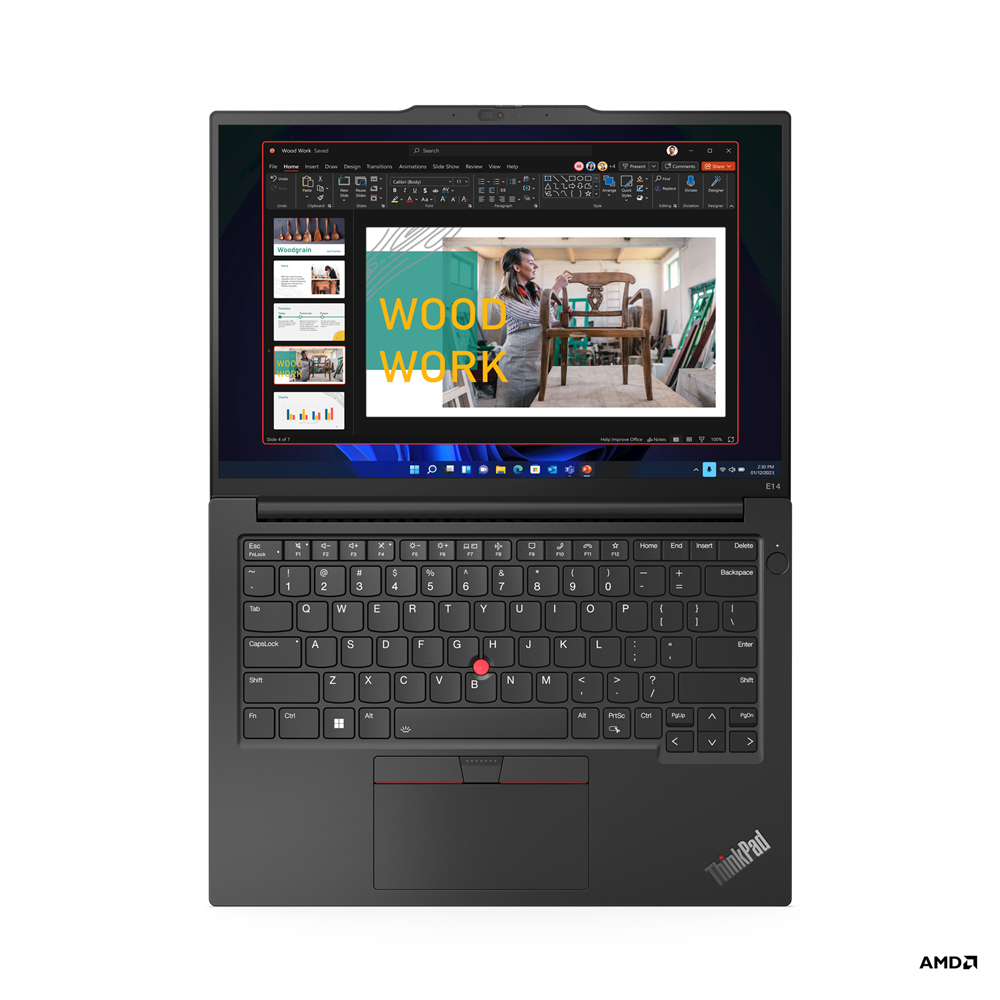 Lenovo ThinkPad E14 Gen 5 (AMD) AMD Ryzen™ 5 PRO 7530U Laptop 35,6 cm (14") WUXGA 16 GB DDR4-SDRAM 512 GB SSD Wi-Fi 6 (802.11ax) Windows 11 Pro Zwart - Afbeelding 8