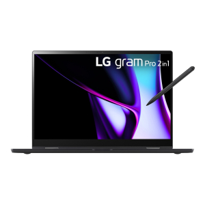LG Gram Pro 16T90SP Intel Core Ultra 7 155H Hybride (2-in-1) 40,6 cm (16") Touchscreen WQXGA+ 16 GB LPDDR5x-SDRAM 1 TB SSD Wi-Fi 6E (802.11ax) Windows 11 Pro Zwart