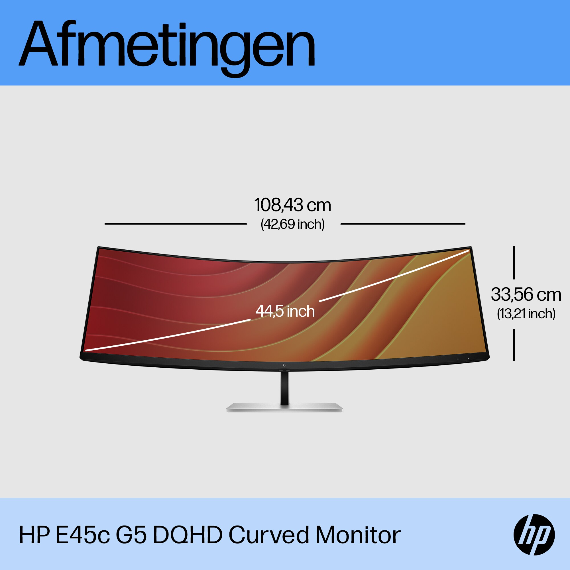 HP E45c G5 DQHD Curved Monitor - Afbeelding 3