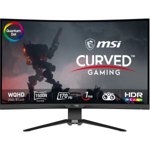 MSI MAG 325CQRF QD computer monitor 80 cm (31.5") 2560 x 1440 Pixels Wide Quad HD Zwart