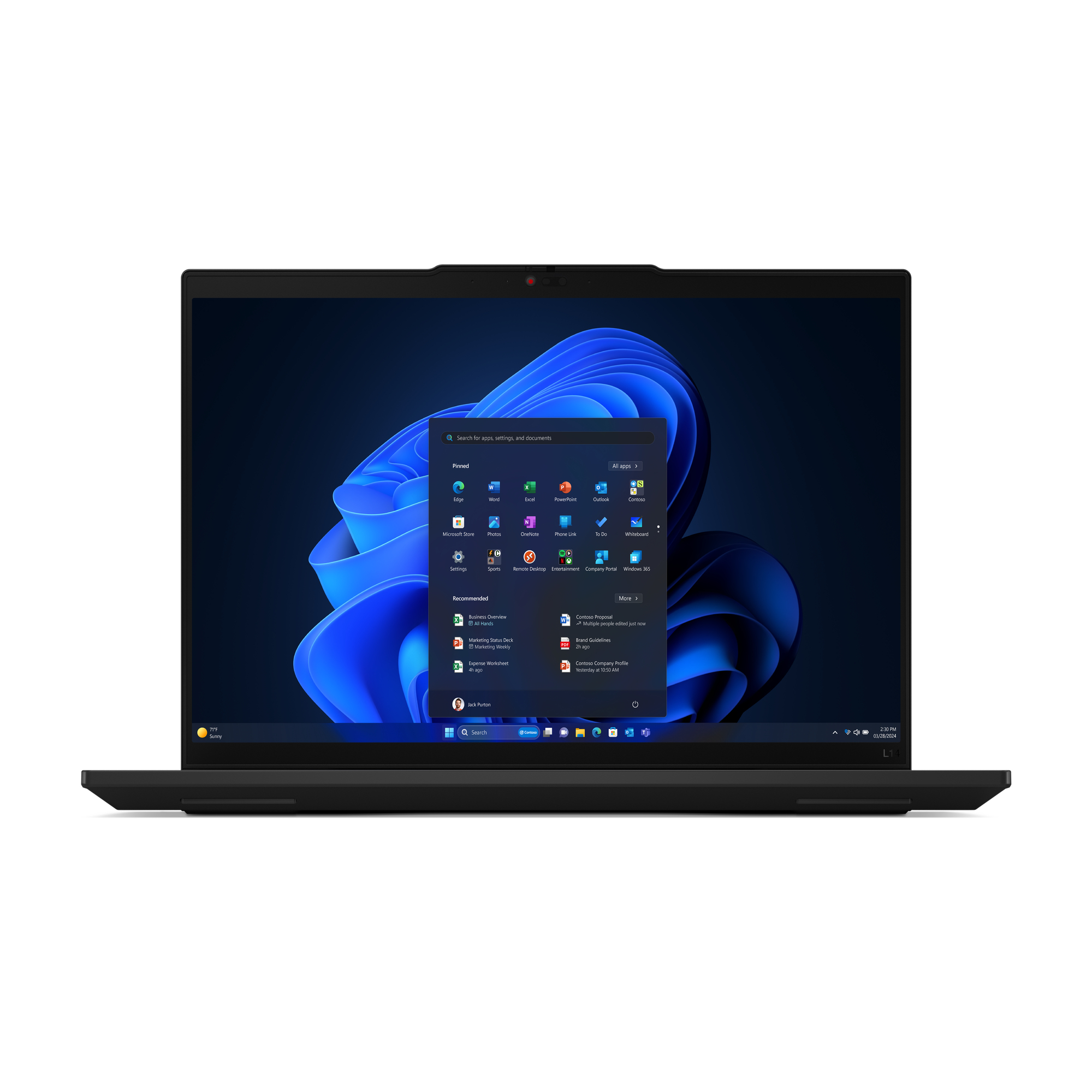 Lenovo ThinkPad L14 Gen 5 (AMD) AMD Ryzen™ 7 PRO 7735U Laptop 35,6 cm (14") WUXGA 16 GB DDR5-SDRAM 512 GB SSD Wi-Fi 6E (802.11ax) Windows 11 Pro Engels Zwart - Afbeelding 2