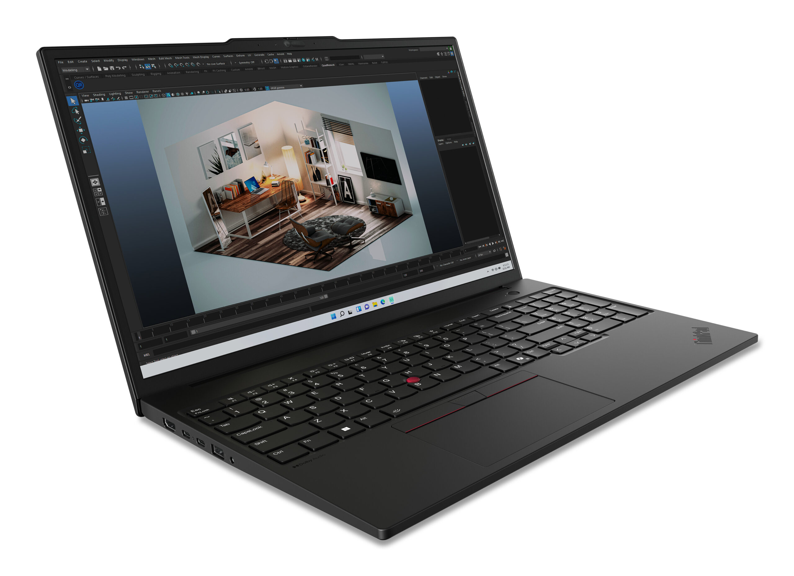 Lenovo ThinkPad P16s Gen 3 (Intel) Intel Core Ultra 7 155H Mobiel werkstation 40,6 cm (16") WUXGA 32 GB DDR5-SDRAM 1 TB SSD NVIDIA RTX 500 Ada Wi-Fi 6E (802.11ax) Windows 11 Pro Zwart - Afbeelding 3