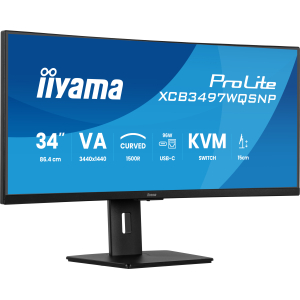 iiyama ProLite XCB3497WQSNP-B1 computer monitor 86,4 cm (34") 3440 x 1440 Pixels UltraWide Quad HD LED Zwart