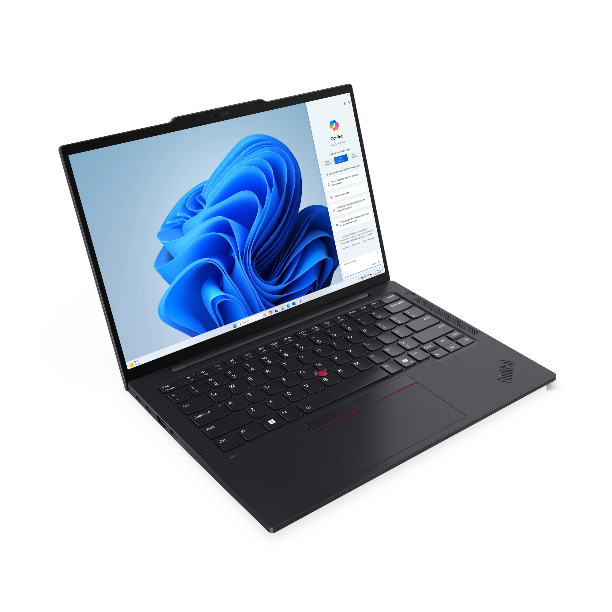 Lenovo ThinkPad T14s Gen 5 Intel Core Ultra 7 155U Laptop 35,6 cm (14") WUXGA 16 GB LPDDR5x-SDRAM 512 GB SSD Wi-Fi 6E (802.11ax) Windows 11 Pro Zwart - Afbeelding 9
