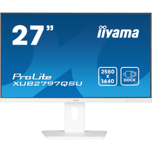 iiyama ProLite XUB2797QSU-W2 computer monitor 68,6 cm (27") 2560 x 1440 Pixels Quad HD LED Wit