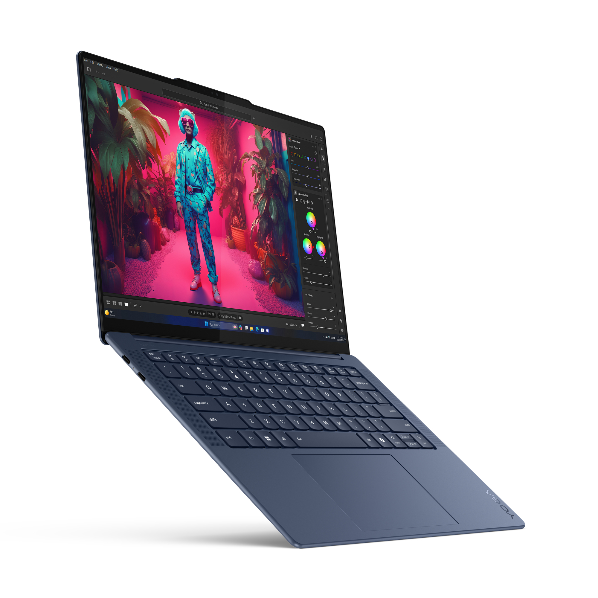 Lenovo Yoga Slim 7 14Q8X9 Copilot+ PC Qualcomm Snapdragon X1E-78-100 Laptop 36,8 cm (14.5") Touchscreen 3K 16 GB LPDDR5x-SDRAM 1 TB SSD Wi-Fi 7 (802.11be) Windows 11 Home Duits Blauw - Afbeelding 15