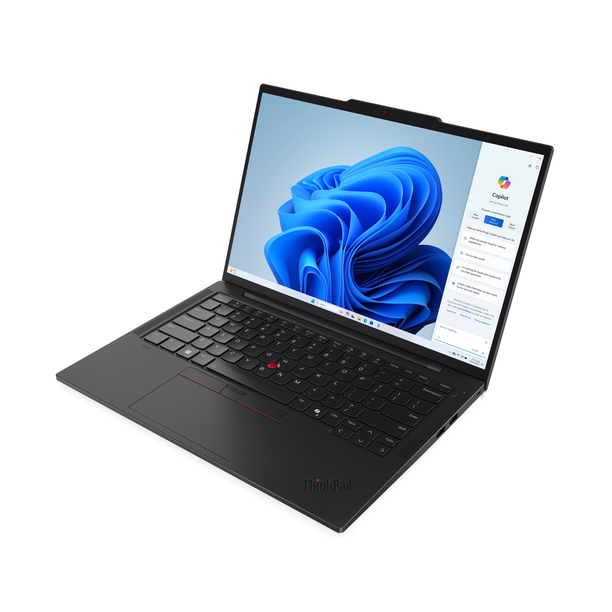 Lenovo ThinkPad T14s Gen 5 Intel Core Ultra 7 155U Laptop 35,6 cm (14") WUXGA 16 GB LPDDR5x-SDRAM 512 GB SSD Wi-Fi 6E (802.11ax) Windows 11 Pro Zwart - Afbeelding 8