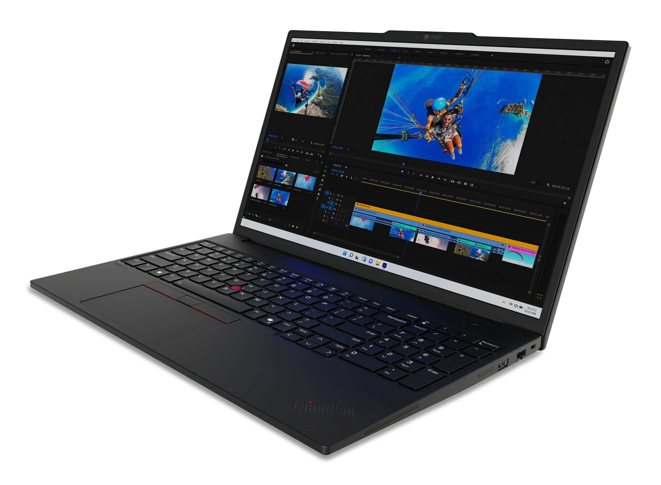 Lenovo ThinkPad P16s Gen 3 (Intel) Intel Core Ultra 7 155H Mobiel werkstation 40,6 cm (16") WUXGA 32 GB DDR5-SDRAM 1 TB SSD NVIDIA RTX 500 Ada Wi-Fi 6E (802.11ax) Windows 11 Pro Zwart - Afbeelding 4