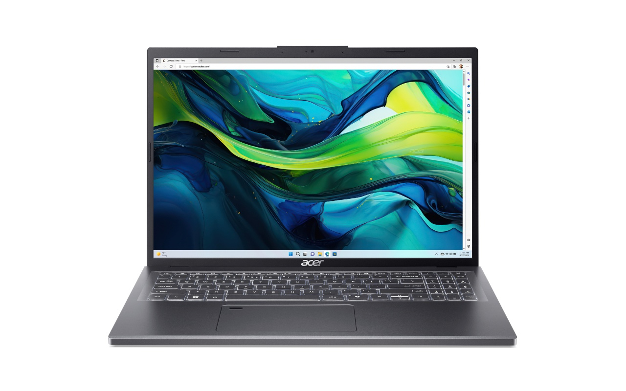 Acer Aspire A16-51GM-77G2 Intel Core 7 150U Laptop 40,6 cm (16") WUXGA 16 GB DDR5-SDRAM 1 TB SSD NVIDIA GeForce RTX 2050 Wi-Fi 6E (802.11ax) Windows 11 Home Grijs