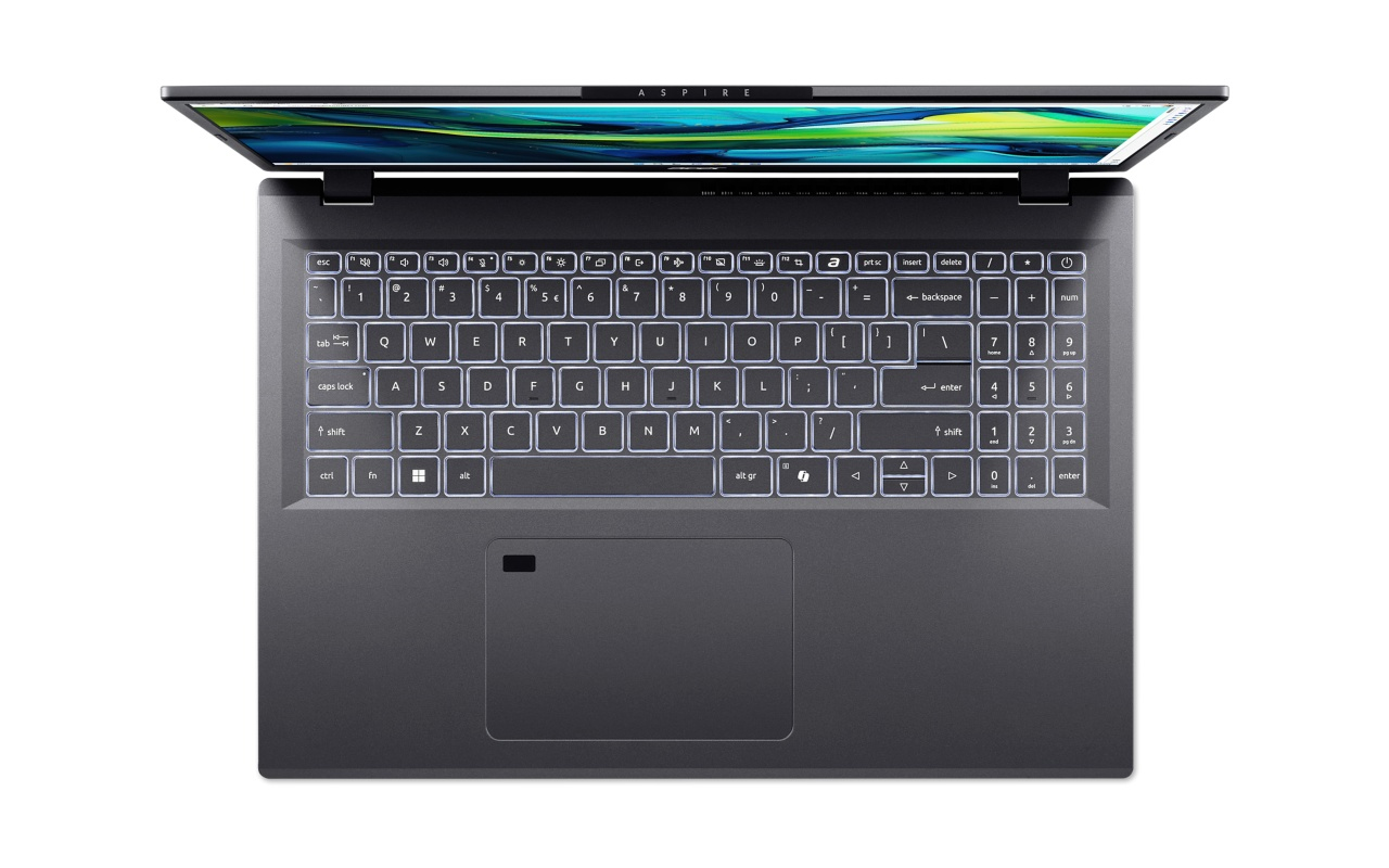 Acer Aspire A16-51GM-77G2 Intel Core 7 150U Laptop 40,6 cm (16") WUXGA 16 GB DDR5-SDRAM 1 TB SSD NVIDIA GeForce RTX 2050 Wi-Fi 6E (802.11ax) Windows 11 Home Grijs - Afbeelding 4