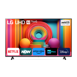 LG 75UR75006LK 75" | 4K Ultra HD LED Smart TV | WebOS + Wifi | Levendige HDR10 Beelden | AI Geluidsoptimalisatie + Strak Ontwerp | 60Hz