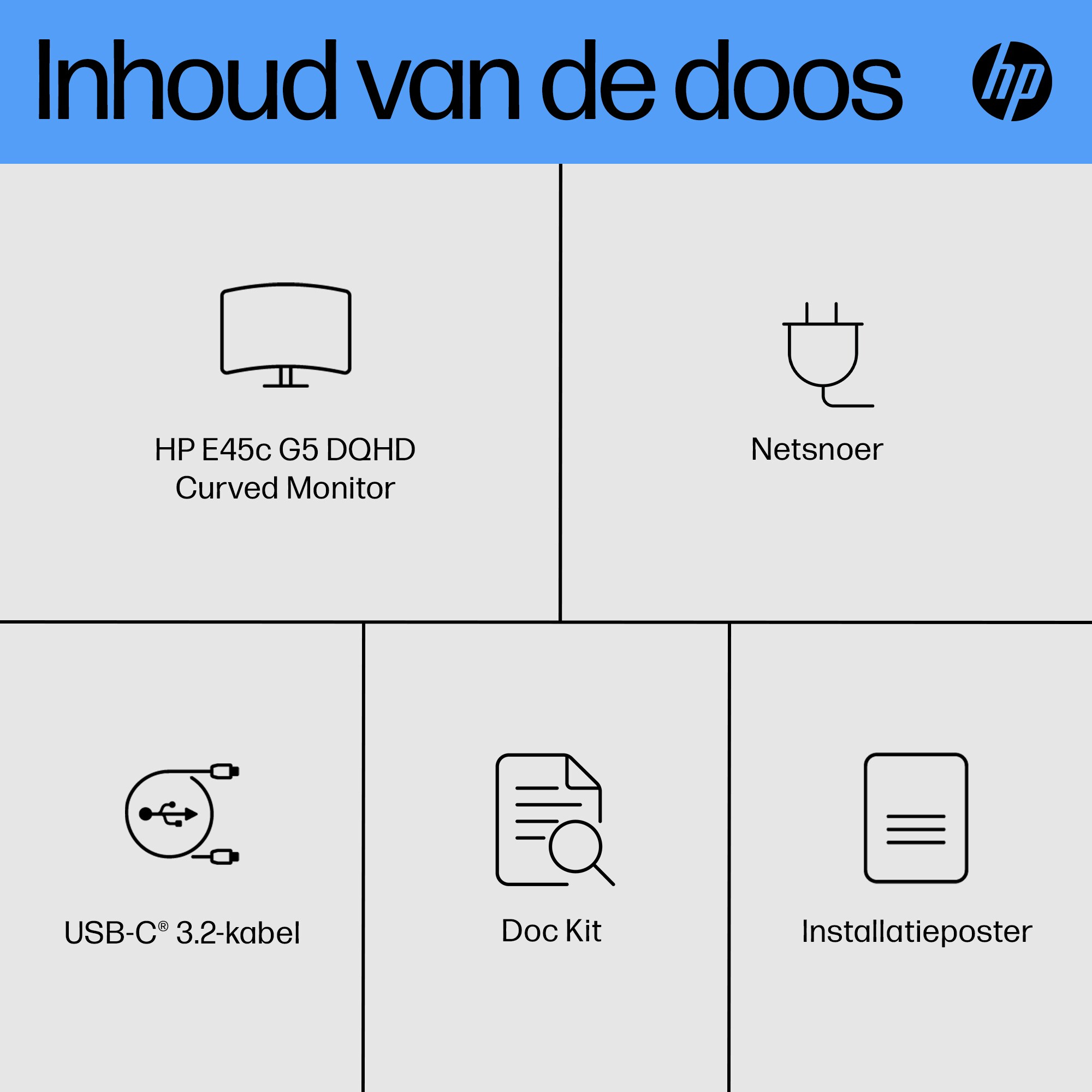 HP E45c G5 DQHD Curved Monitor - Afbeelding 2