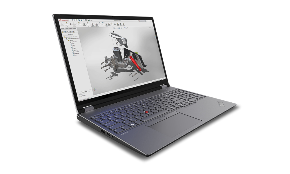 Lenovo ThinkPad P16 Gen 2 Intel® Core™ i9 i9-13980HX Mobiel werkstation 40,6 cm (16") WUXGA 64 GB DDR5-SDRAM 2 TB SSD Intel Arc Pro A30M Wi-Fi 6E (802.11ax) Windows 11 Pro Duits Grijs, Zwart
