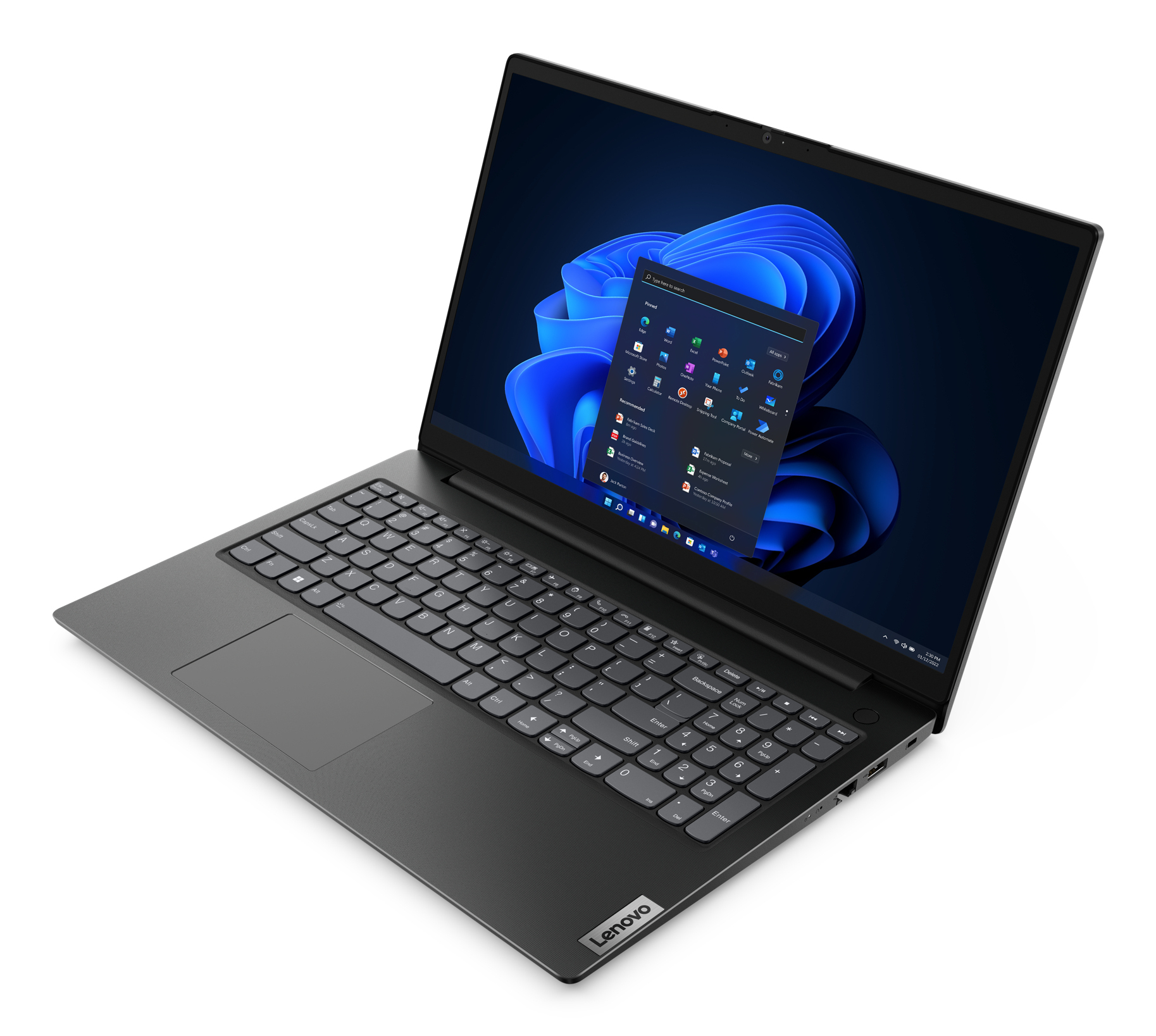 Lenovo V15 G3 IAP Intel® Core™ i3 i3-1215U Laptop 39,6 cm (15.6") Full HD 8 GB DDR4-SDRAM 512 GB SSD Wi-Fi 5 (802.11ac) Windows 11 Home Duits Zwart - Afbeelding 3