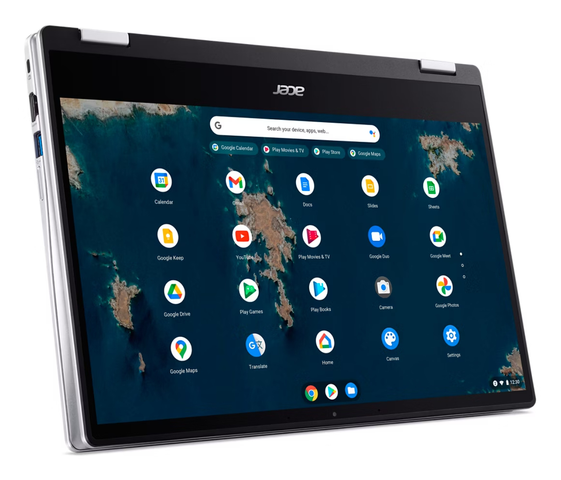 Acer Chromebook Spin 314 CP314-1HN-C07F Intel® Celeron® N5100 35,6 cm (14") Touchscreen Full HD 8 GB LPDDR4x-SDRAM 128 GB eMMC Wi-Fi 6 (802.11ax) ChromeOS Duits Zilver - Afbeelding 7