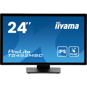 iiyama ProLite T2452MSC-B1AG computer monitor 60,5 cm (23.8") 1920 x 1080 Pixels Full HD LED Touchscreen Zwart