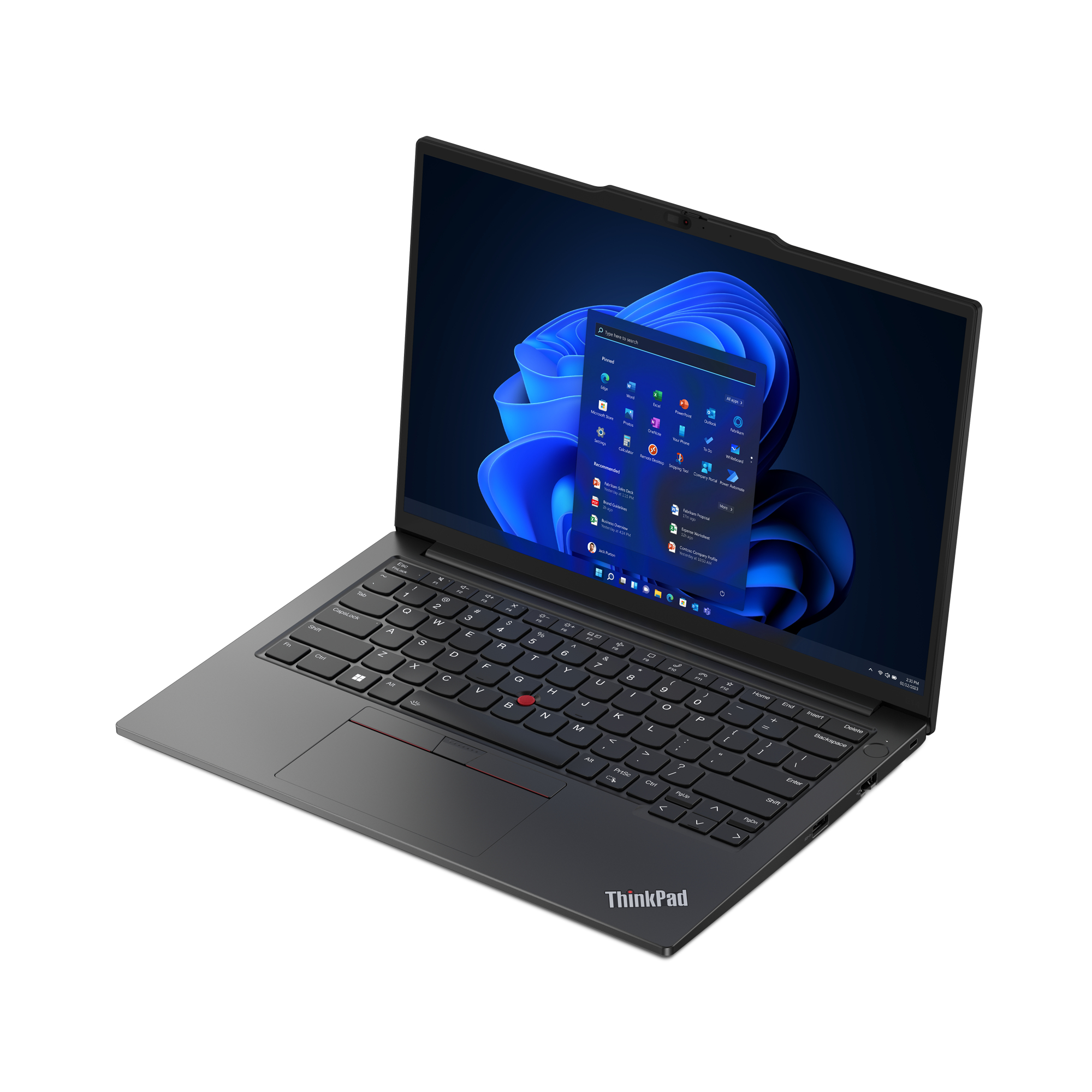 Lenovo ThinkPad E14 Gen 5 (AMD) AMD Ryzen™ 5 PRO 7530U Laptop 35,6 cm (14") WUXGA 16 GB DDR4-SDRAM 512 GB SSD Wi-Fi 6 (802.11ax) Windows 11 Pro Duits Zwart - Afbeelding 13