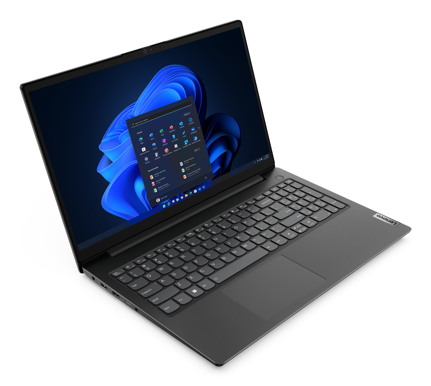 Lenovo V15 G3 IAP Intel® Core™ i3 i3-1215U Laptop 39,6 cm (15.6") Full HD 8 GB DDR4-SDRAM 512 GB SSD Wi-Fi 5 (802.11ac) Windows 11 Home Duits Zwart - Afbeelding 2